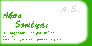 akos somlyai business card